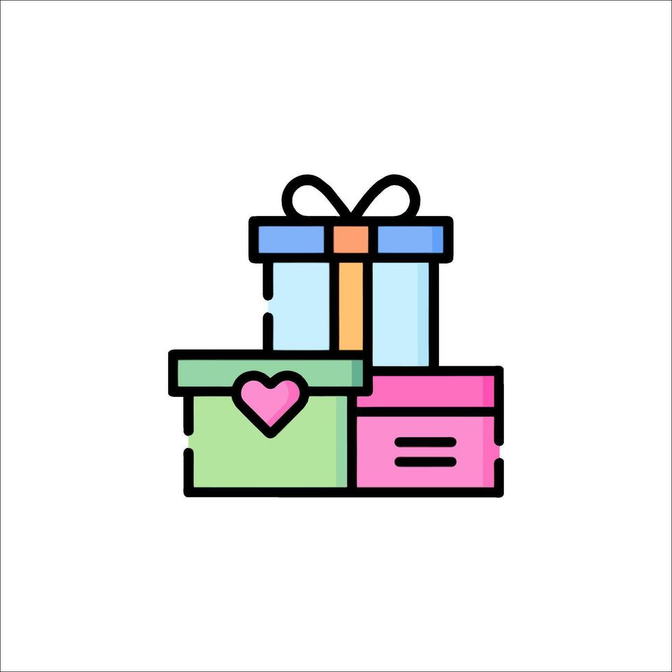 Gift boxes icon illustration vector