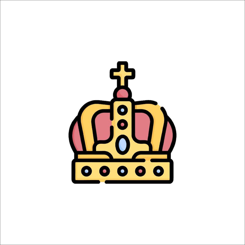 A crown icon on a white background vector