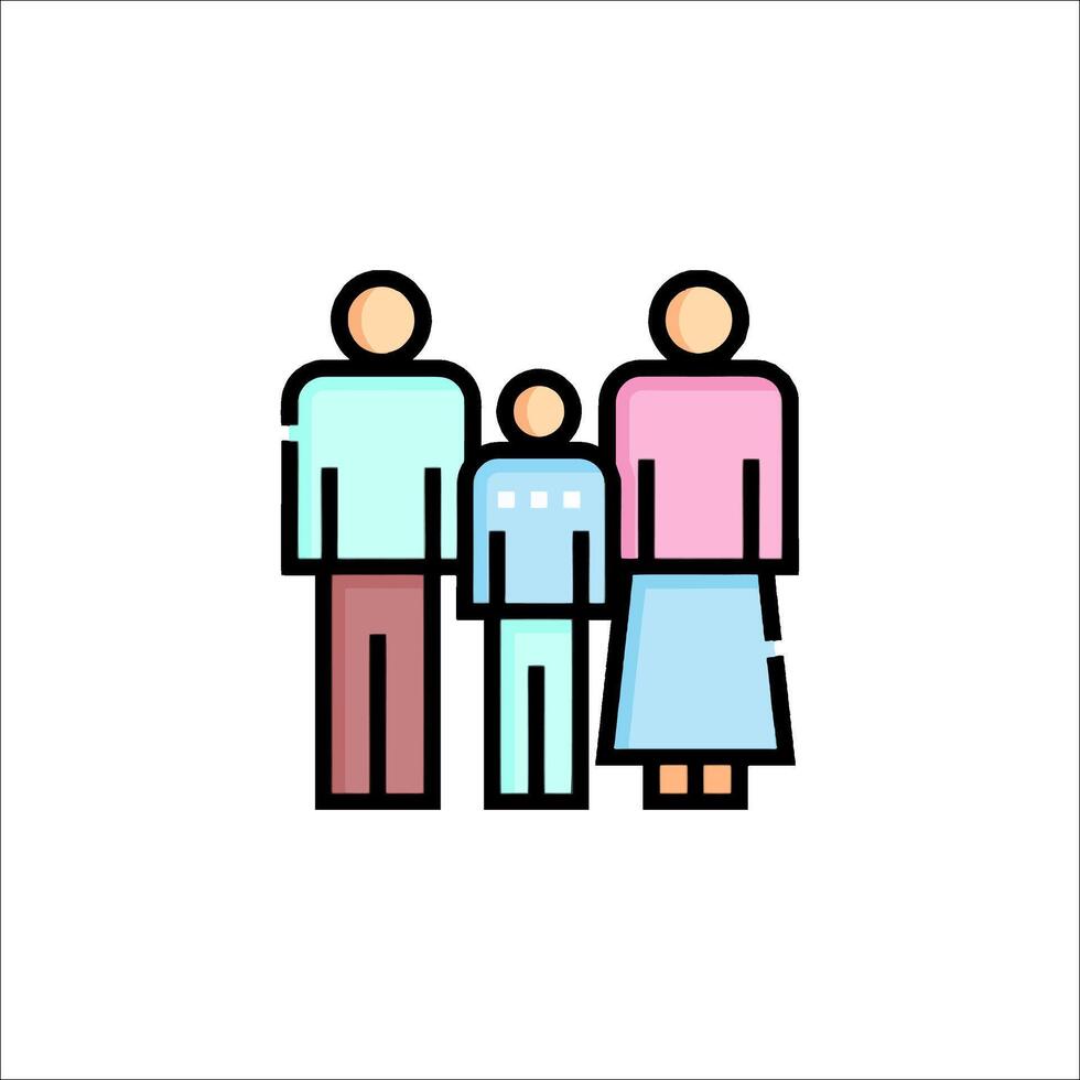 Family icon illustration vector
