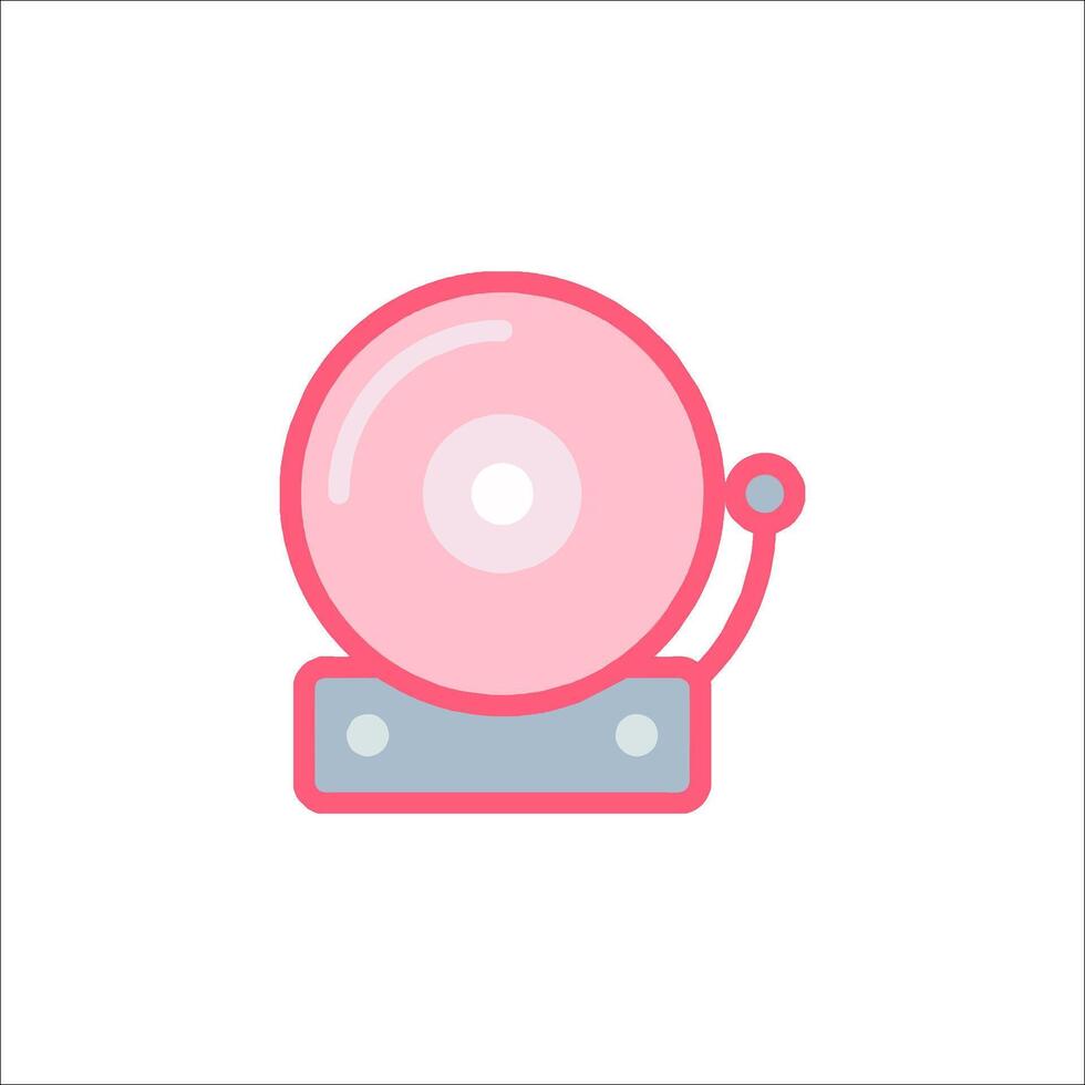 A pink ball on a white background vector