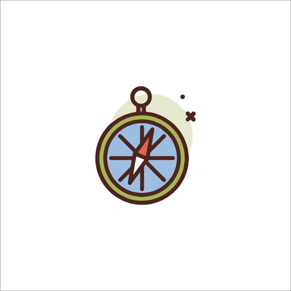 A compass icon on a white background vector