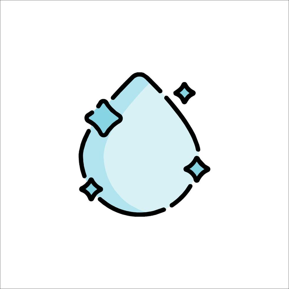 Water drop icon illustration vector