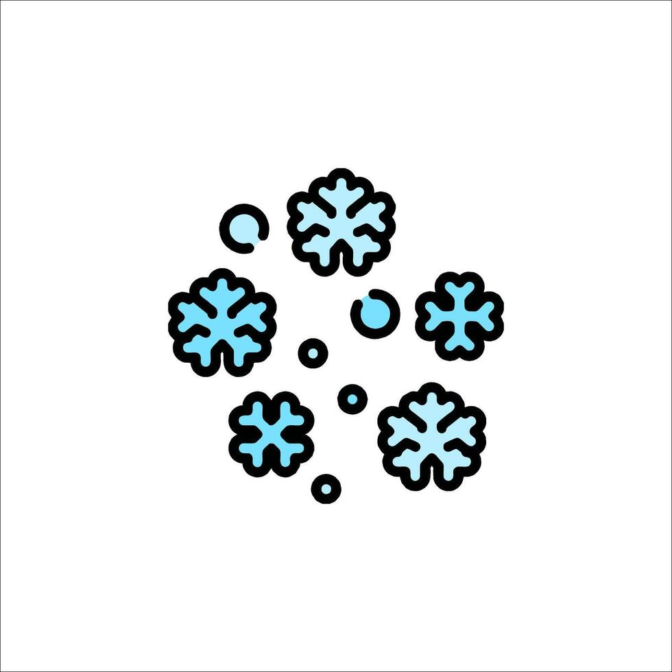 snowflakes icon price 1 credit usd vector