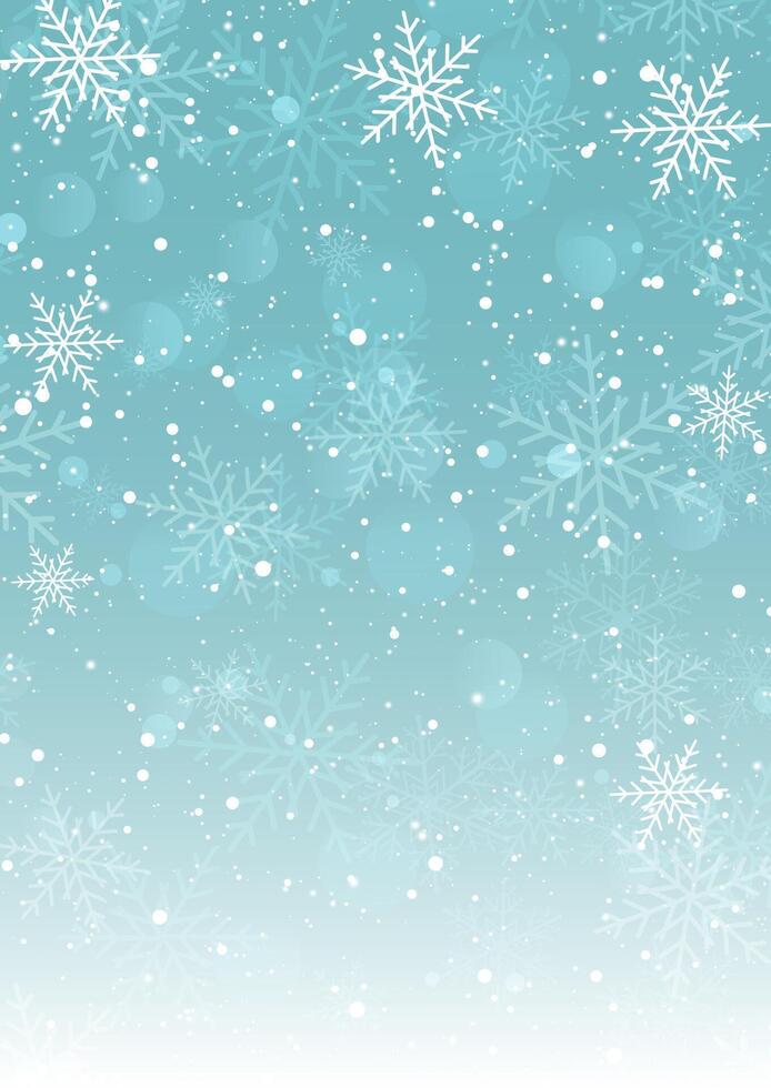Christmas background with snowflakes design vector