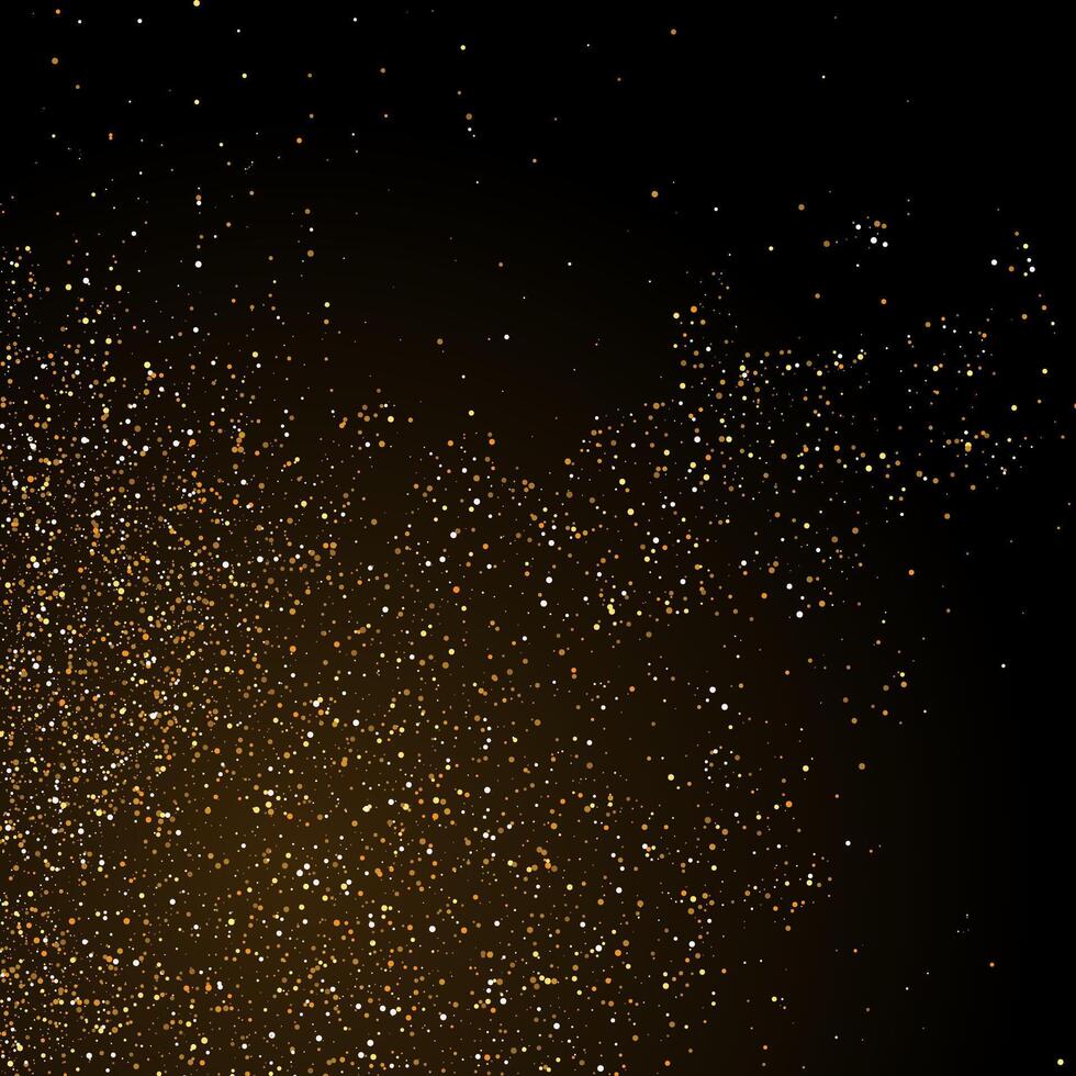 Abstract background with gold glitter explosion effect vector