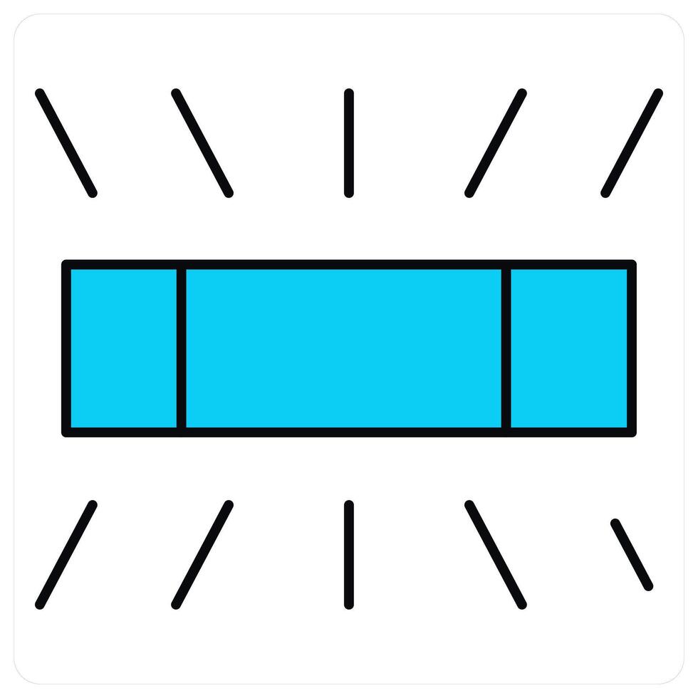 Flashlight and flash icon concept vector