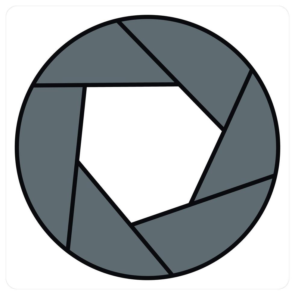 Camera Lens and shot icon concept vector