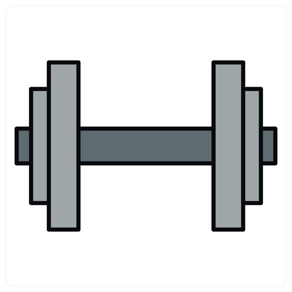 Dumbell and workout icon concept vector