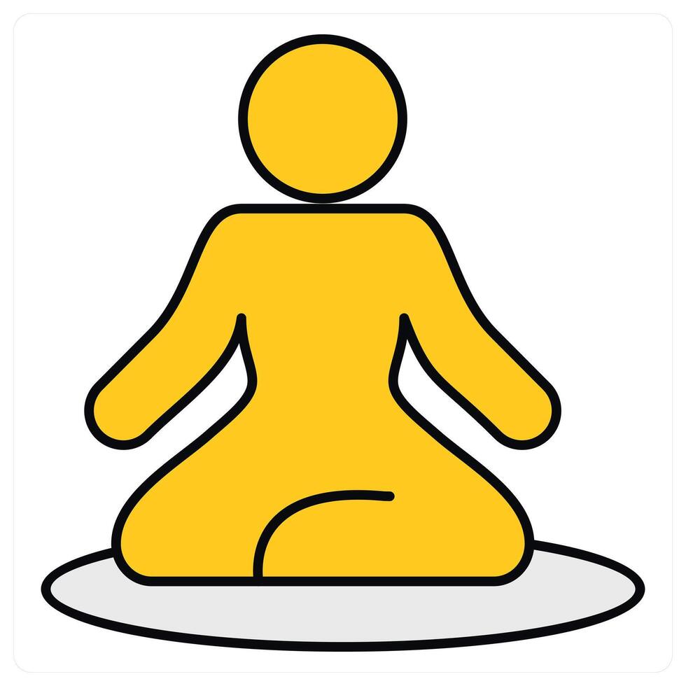 Yoga and health icon concept vector