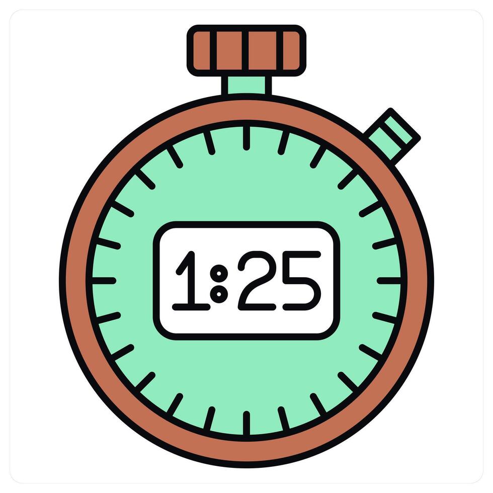 Stopwatch and time icon concept vector