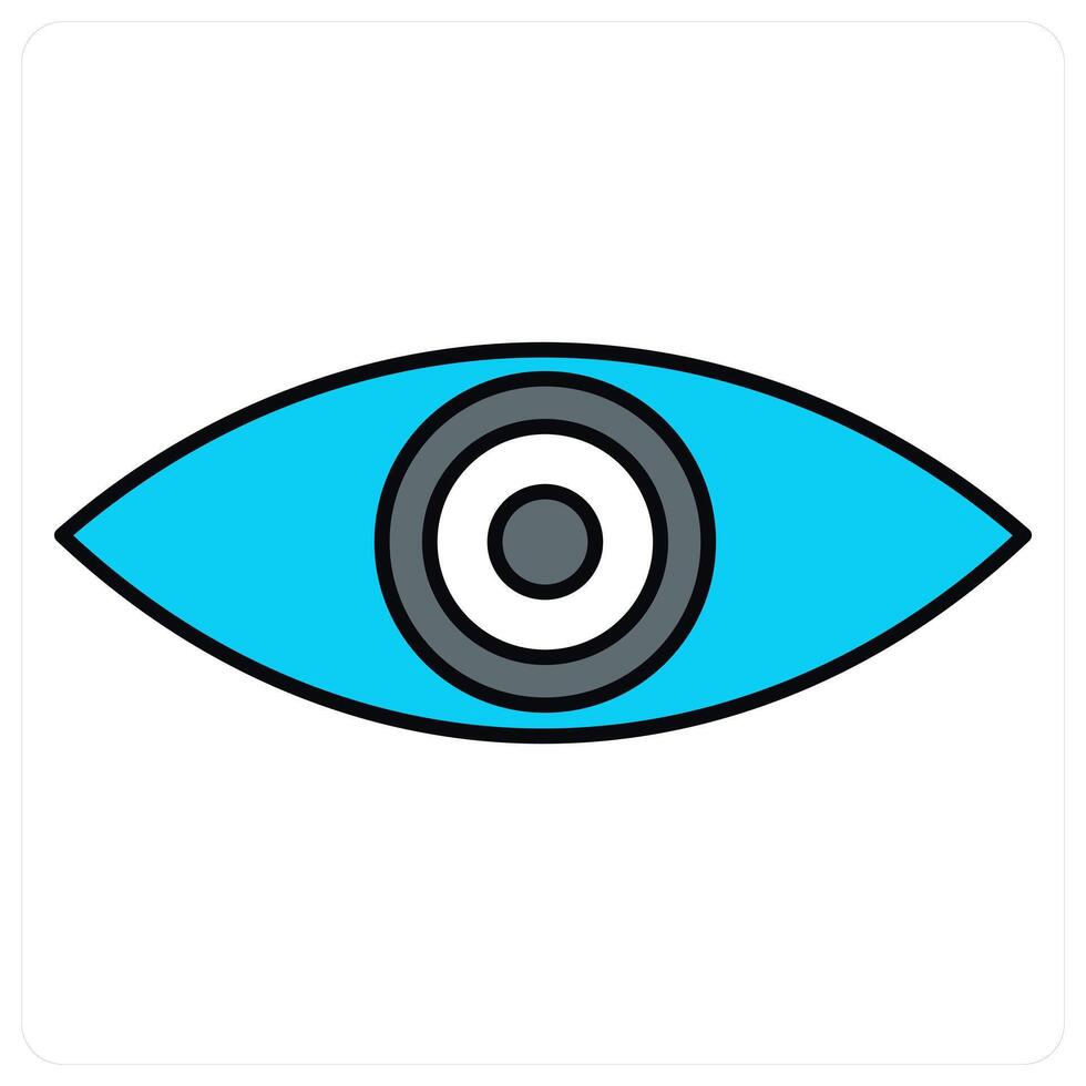 Vision and see icon concept vector