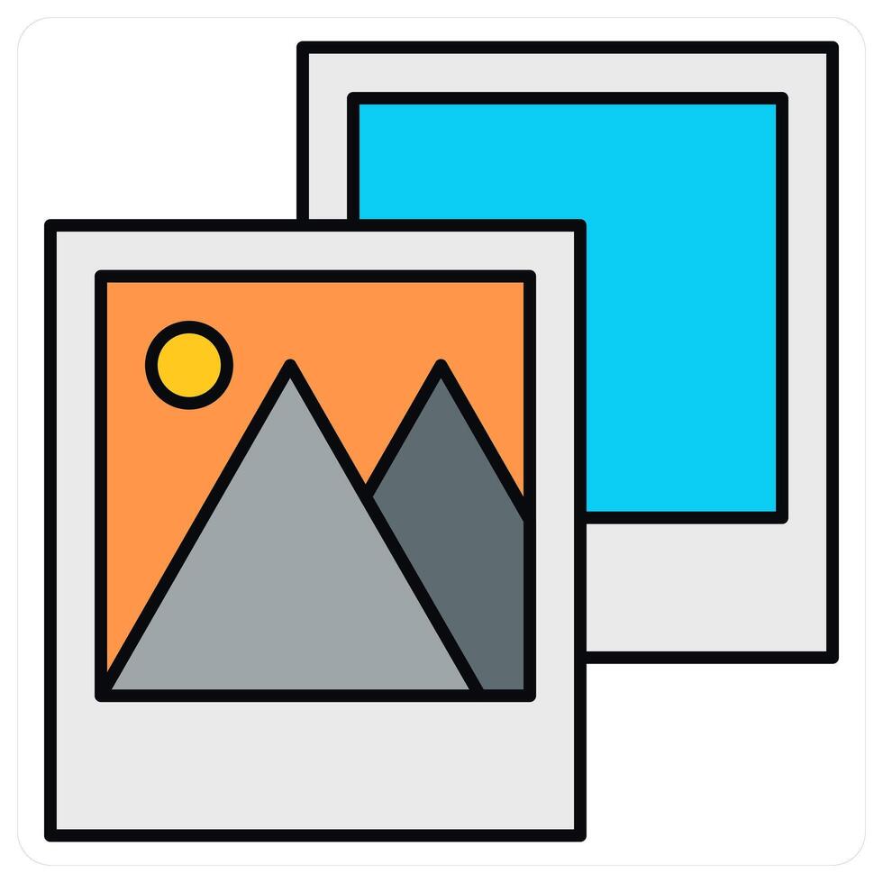 Gallery and photo icon concept vector