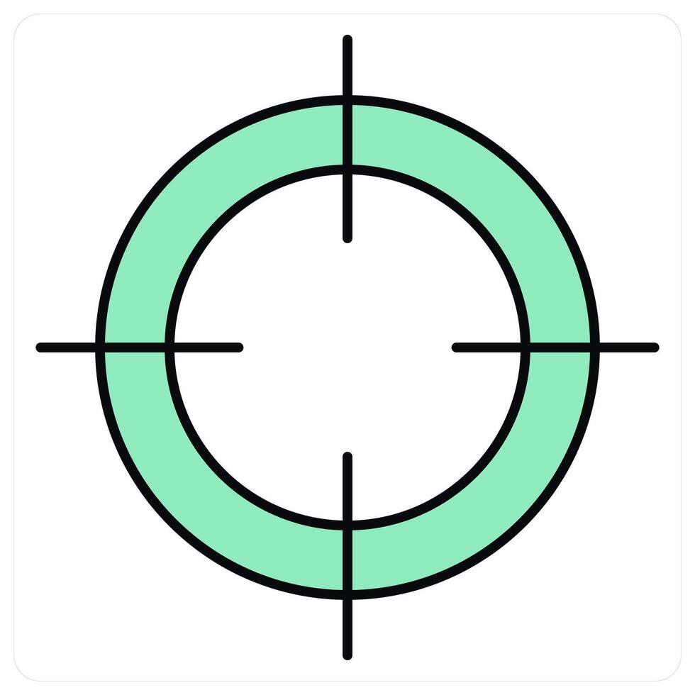 Focus and lens icon concept vector