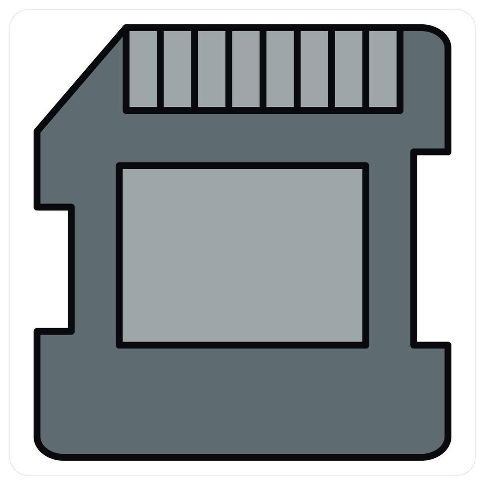 Memory Card and sd card icon concept vector