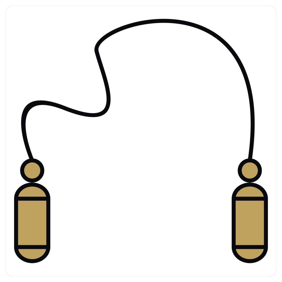 Skipping Rope and rope icon concept vector