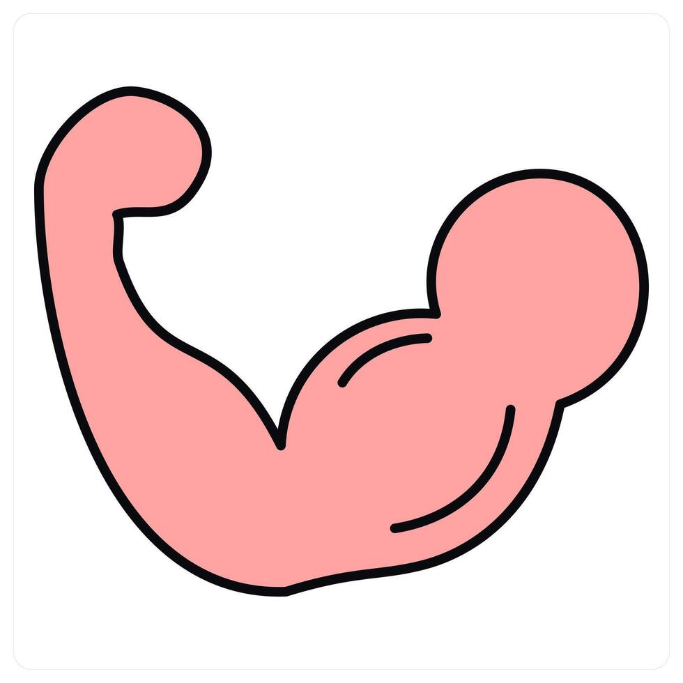 Muscle and body icon concept vector