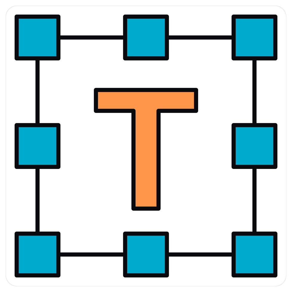 Text Tool and signs icon concept vector