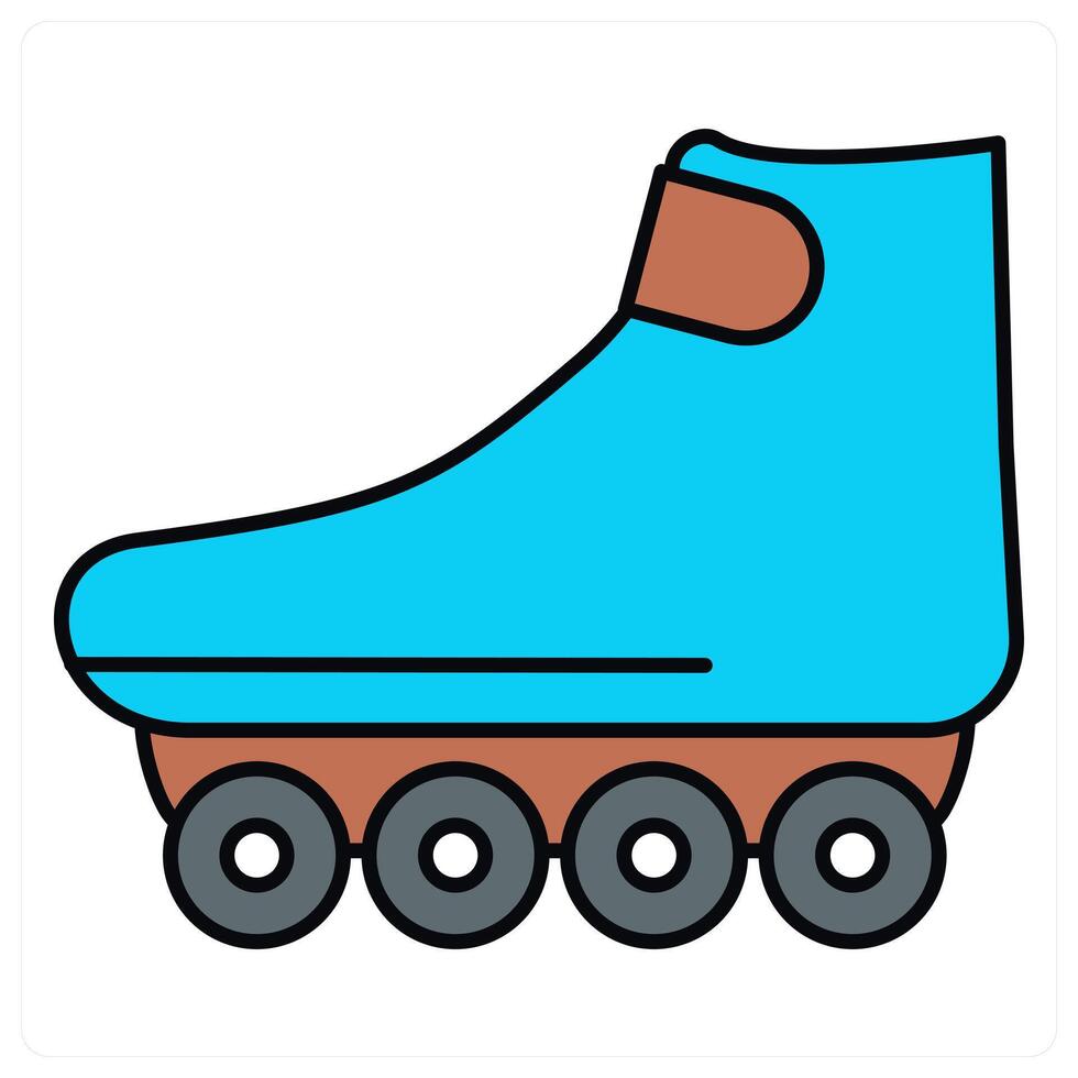 Skate Shoes and sports icon concept vector
