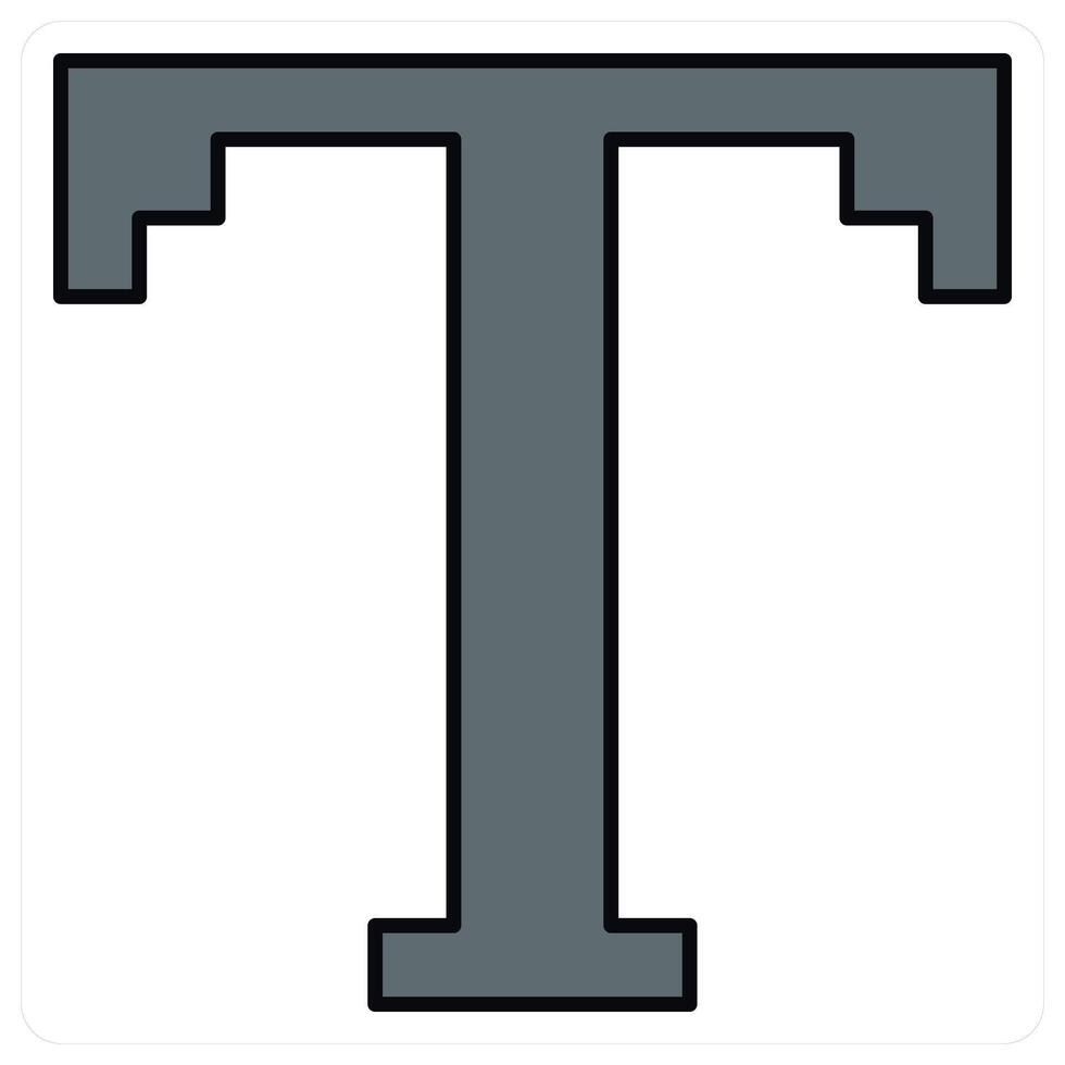 Text and option icon concept vector