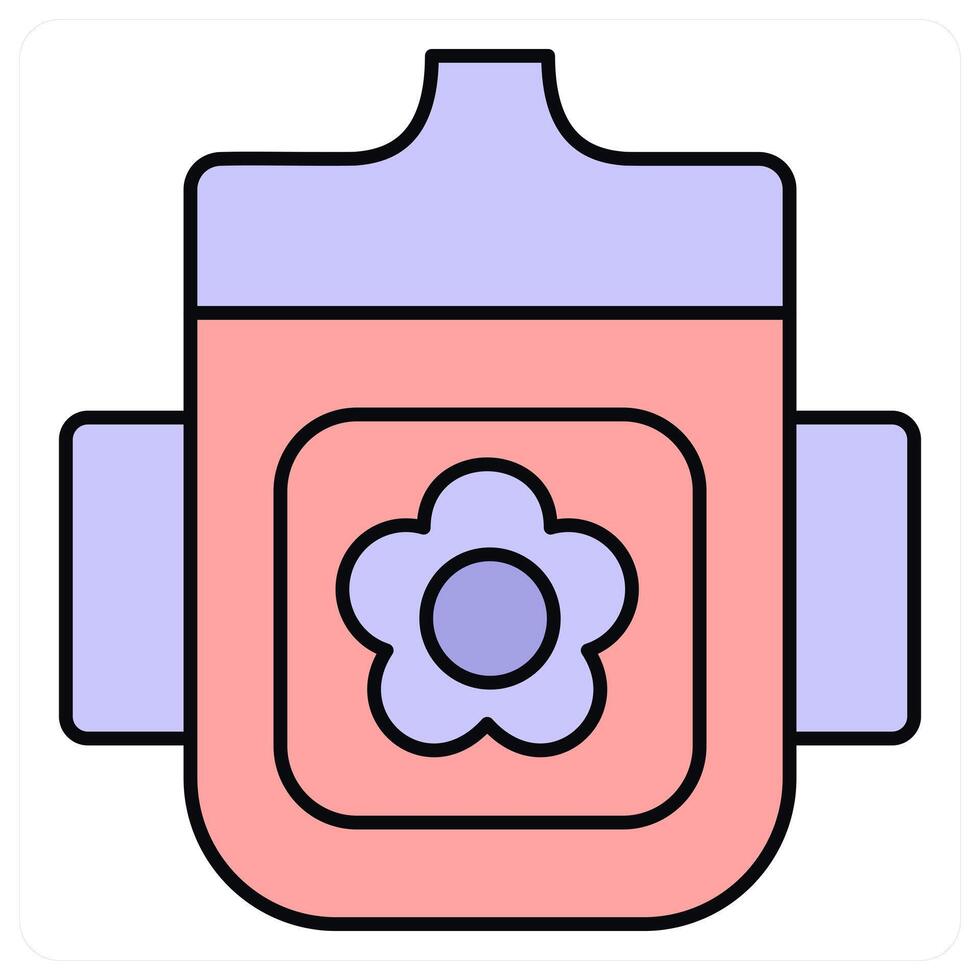 Baby Bib and clothes icon concept vector