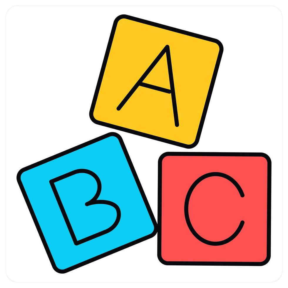 Alphabets and letters icon concept vector