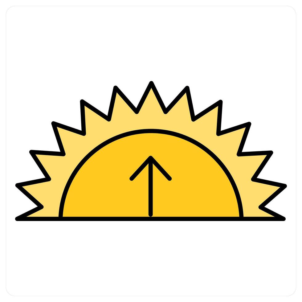 Sunrise and evening icon concept vector