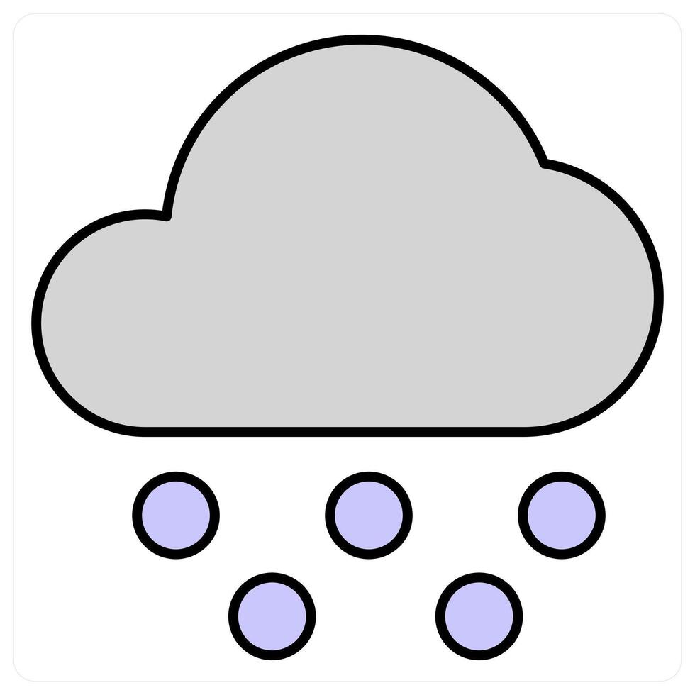 Snowfall and snow icon concept vector