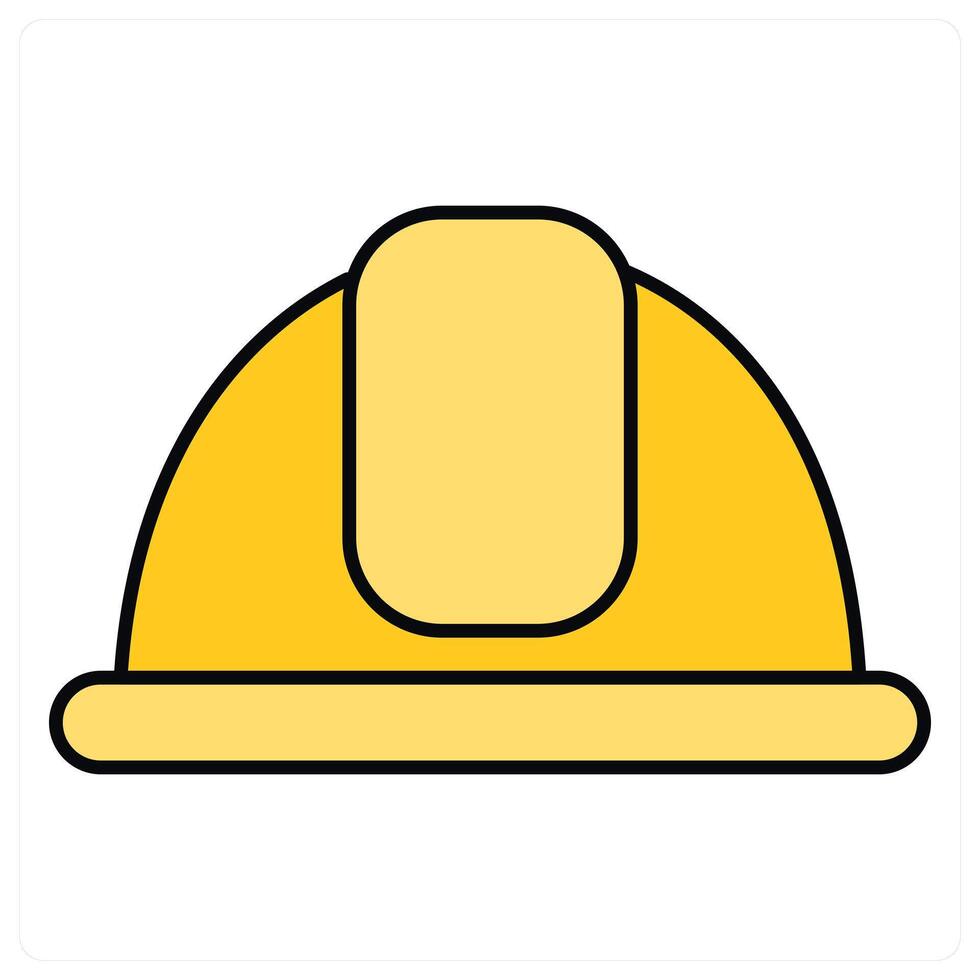 Construction Cap and sign icon concept vector
