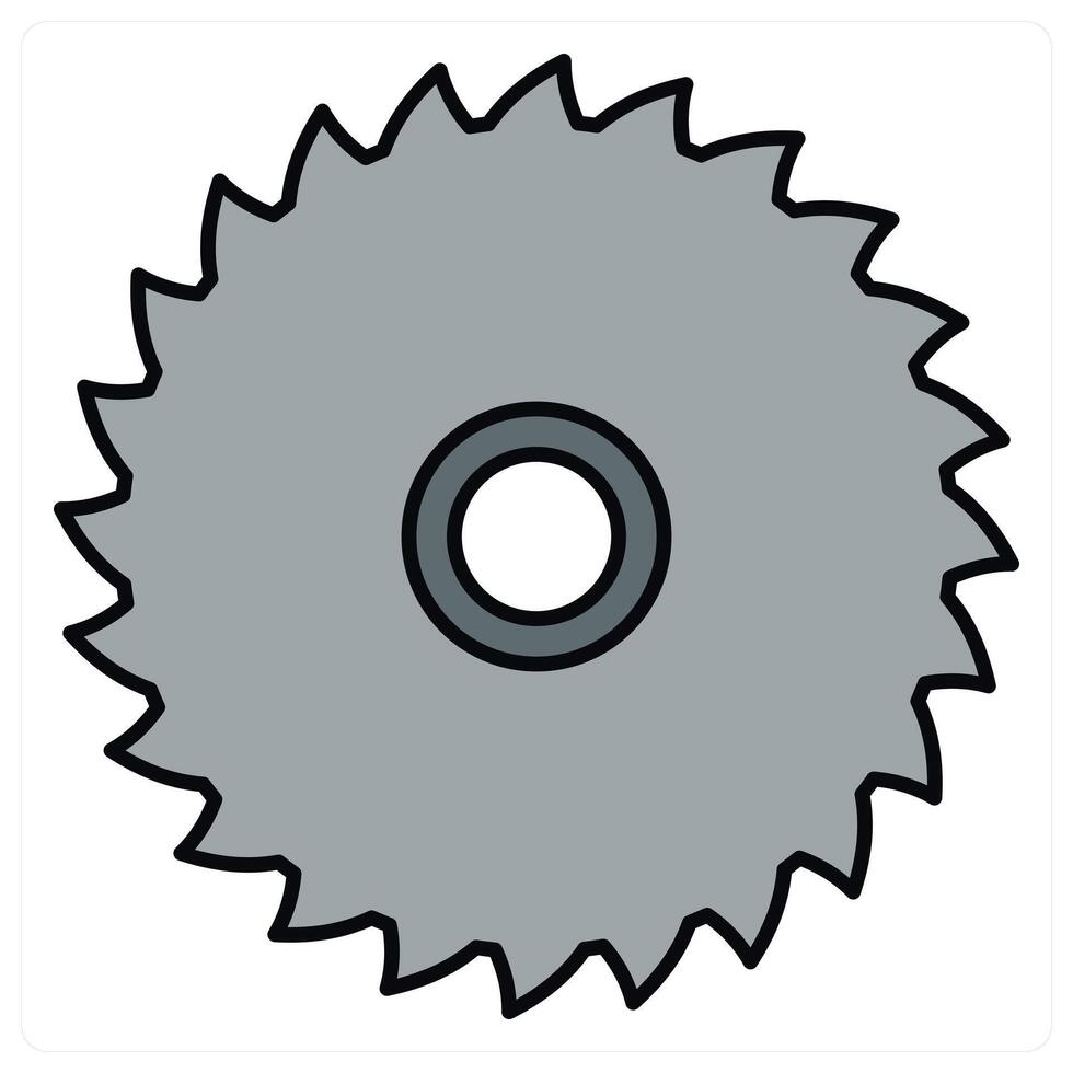 Wood Cutter and wood cutting icon concept vector