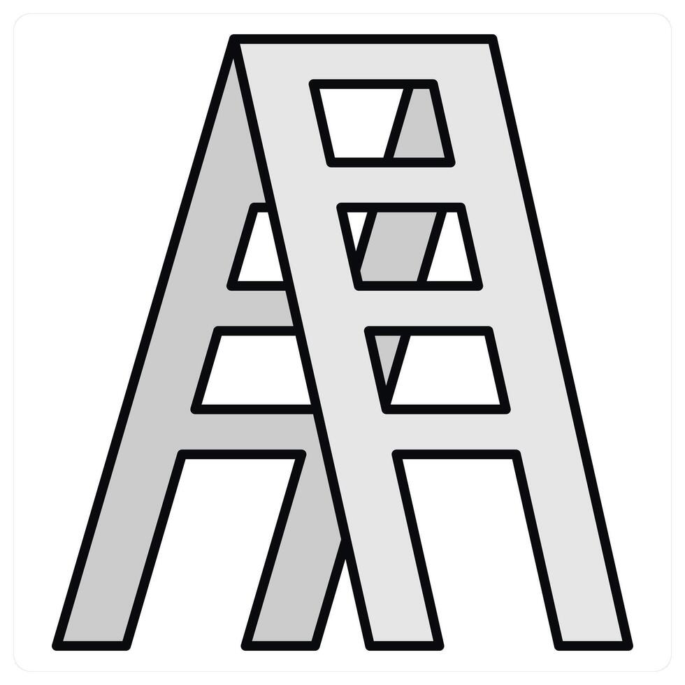 Ladder and career icon concept vector