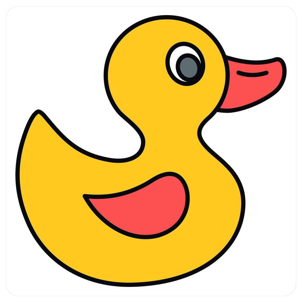 Duck and cute icon concept vector