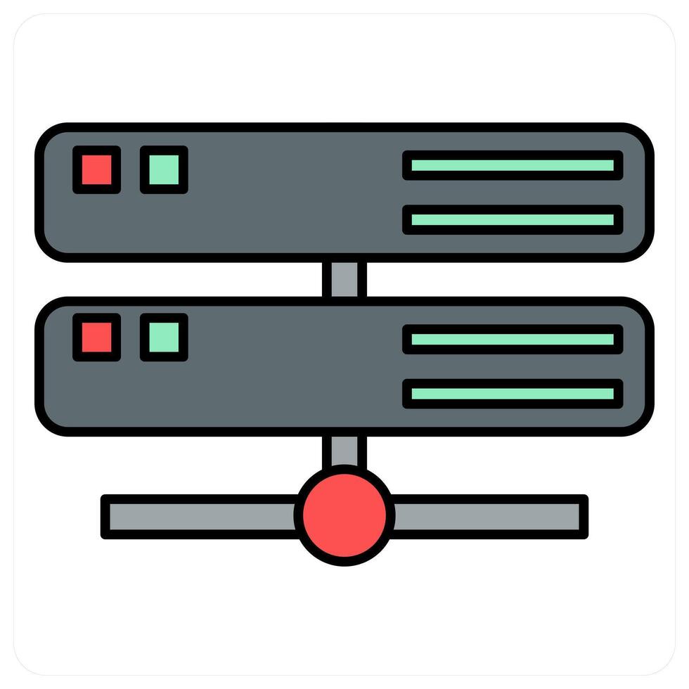 Hosting and services icon concept vector