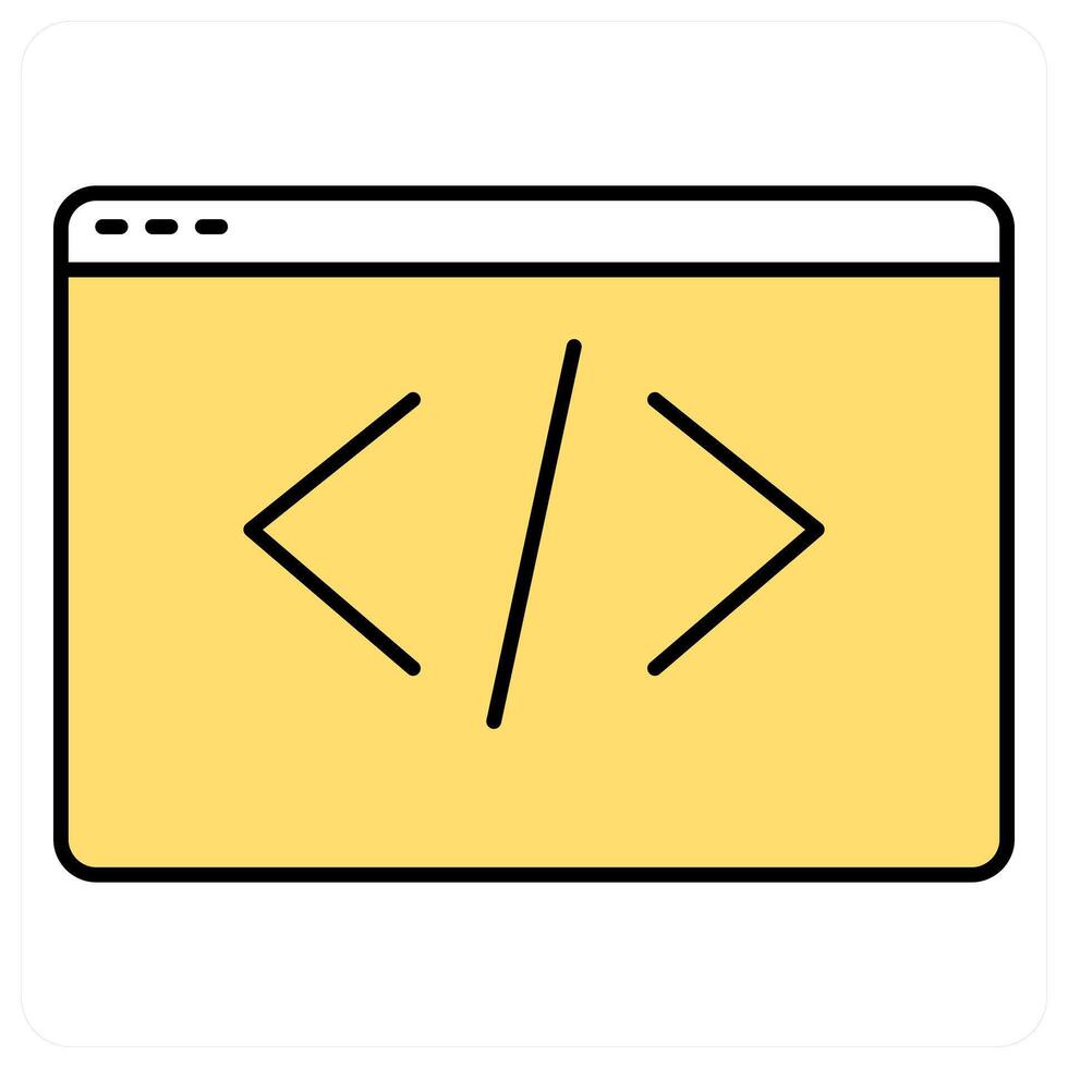 Programming and php icon concept vector