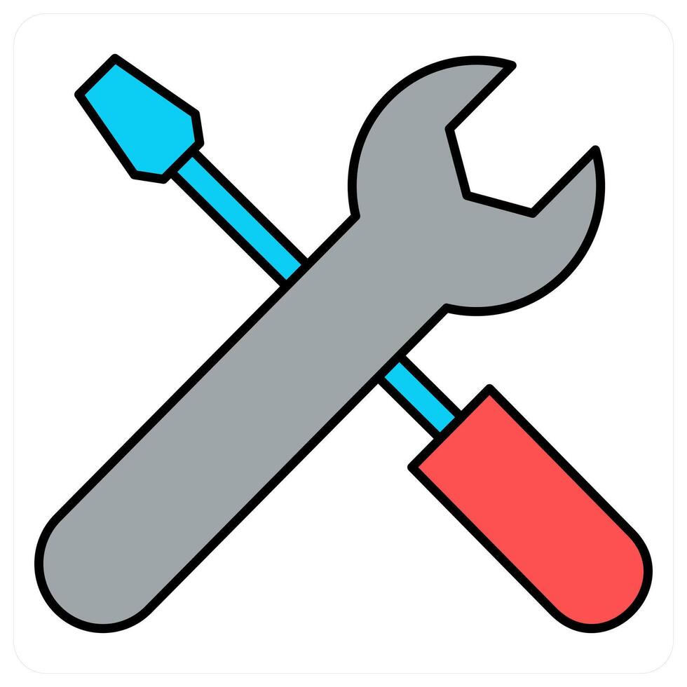 Repair and configuration icon concept vector