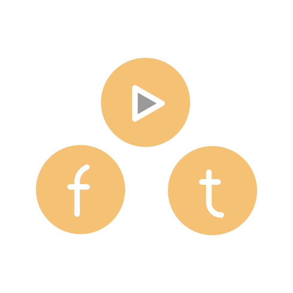 Social Media Icon Design vector