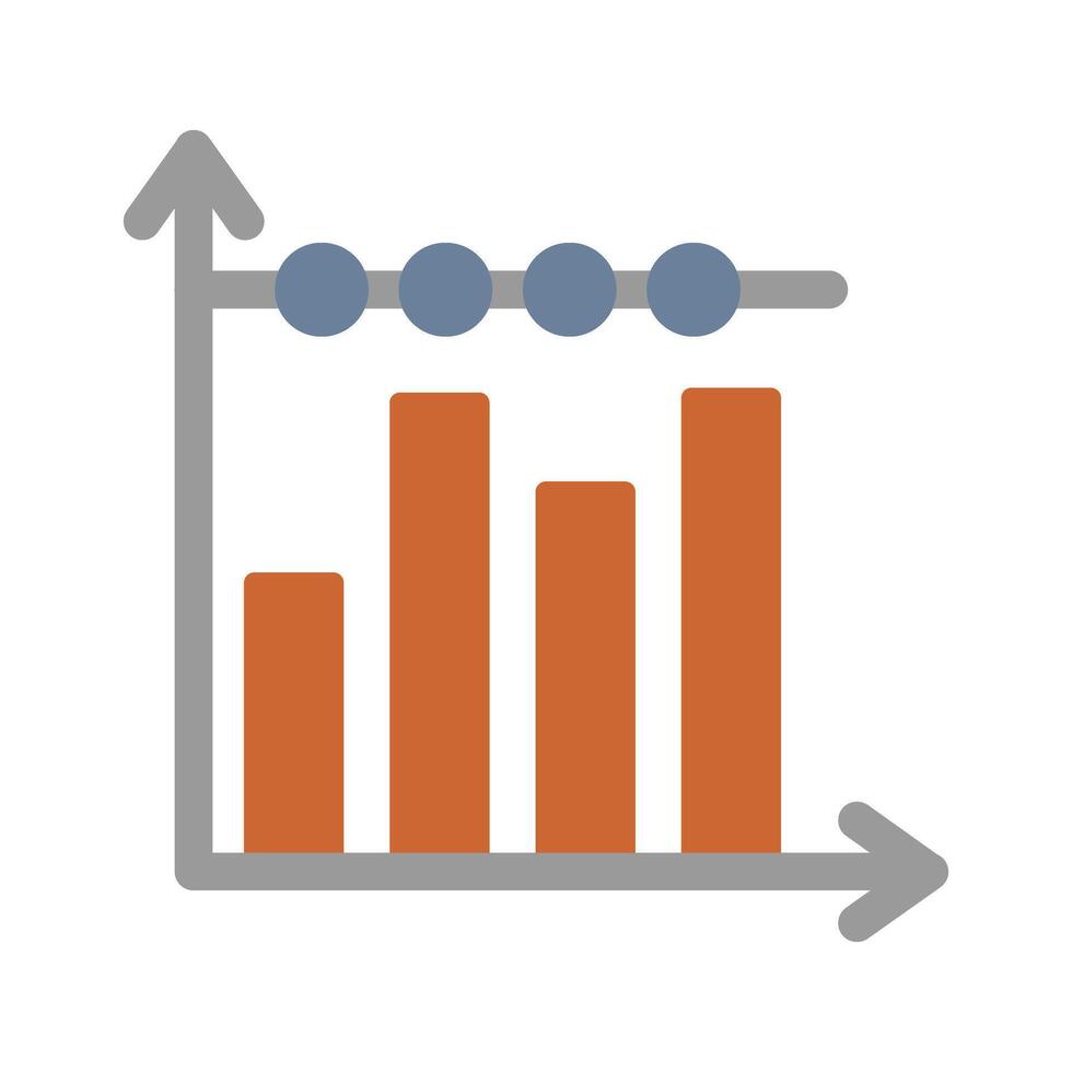 Bar Chart Icon Design vector