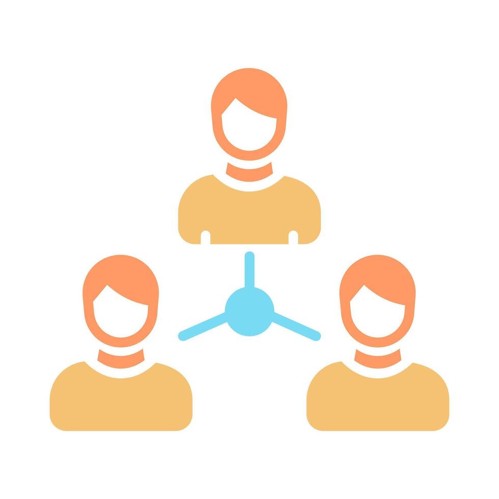 Employee Connection Icon Design vector