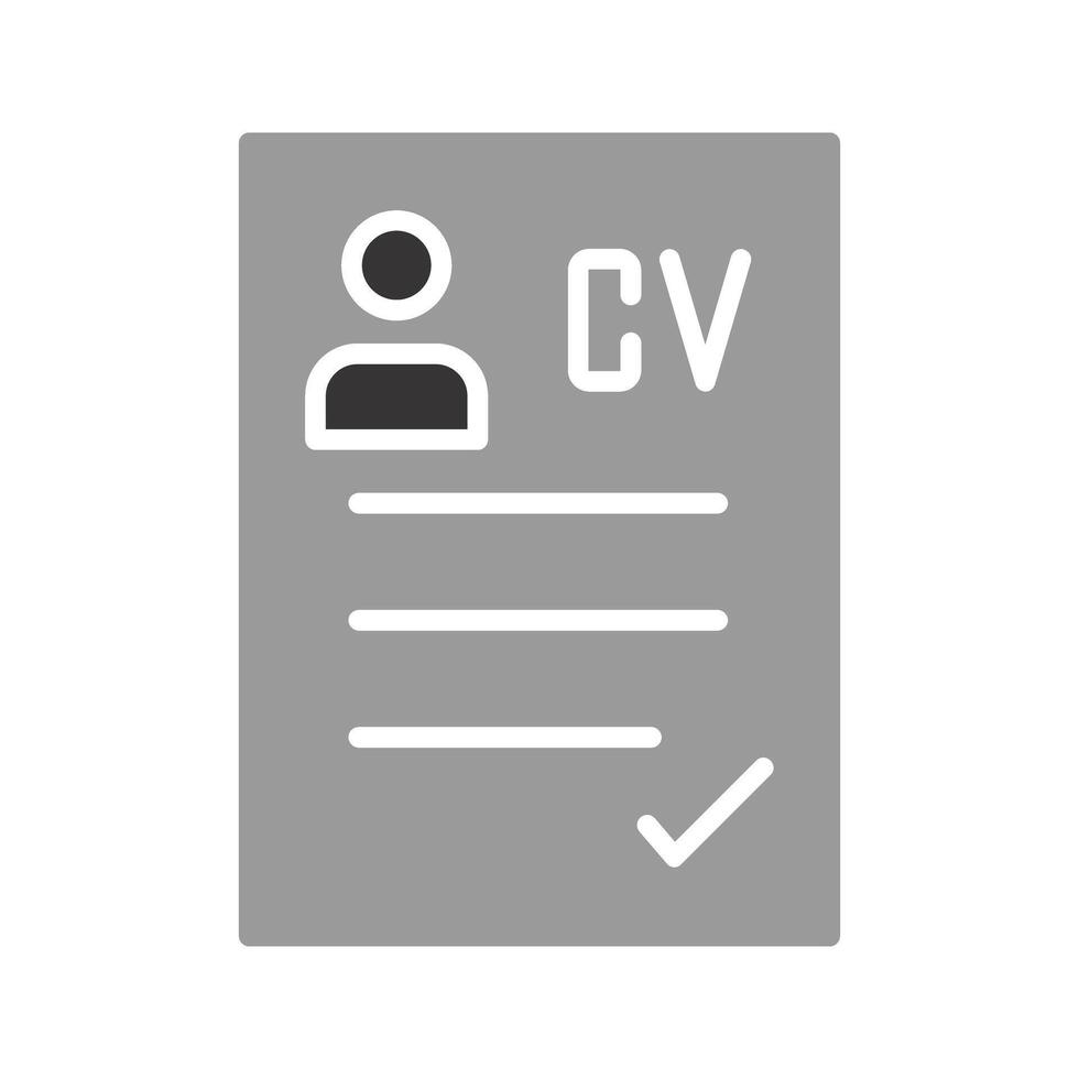 CV Icon Design vector