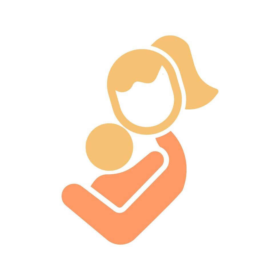 Mother and Child Icon Design vector