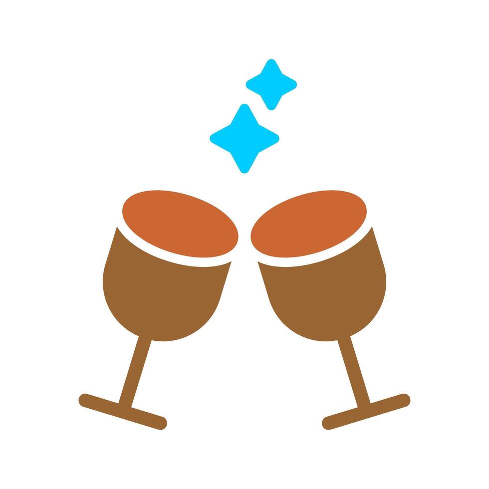 Wine Glasses Icon Design vector