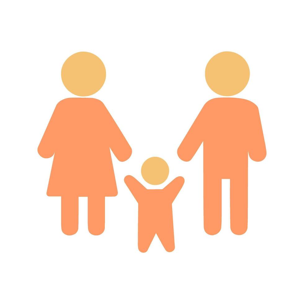 Family Photo Icon Design vector