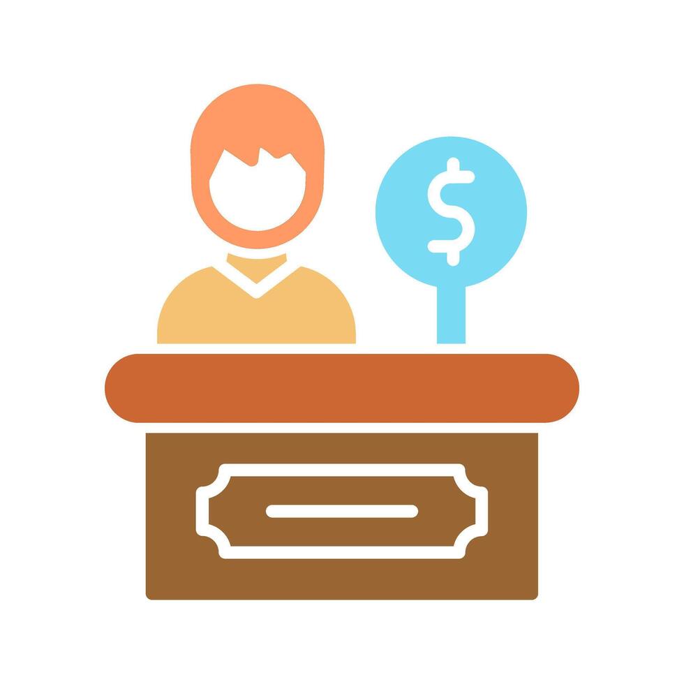 Cashier Icon Design vector