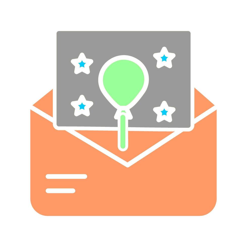 Party Invitation Icon Design vector