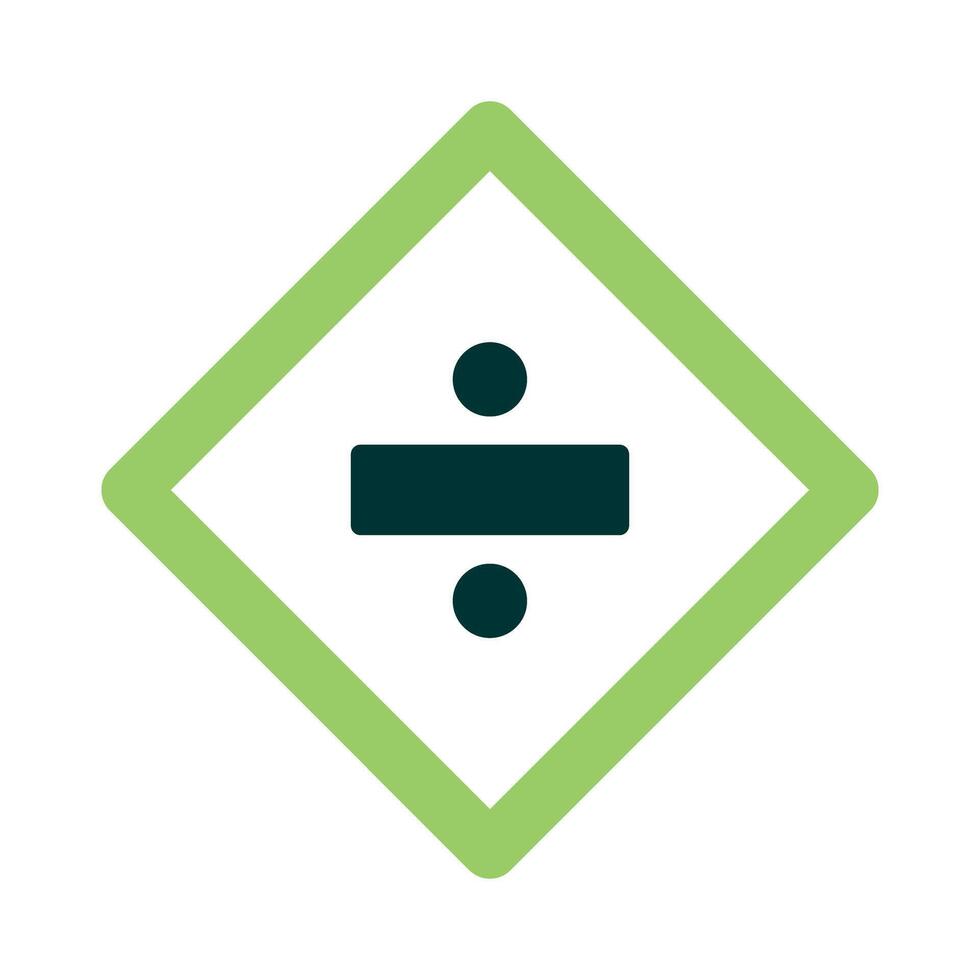 Division Sign Icon Design vector