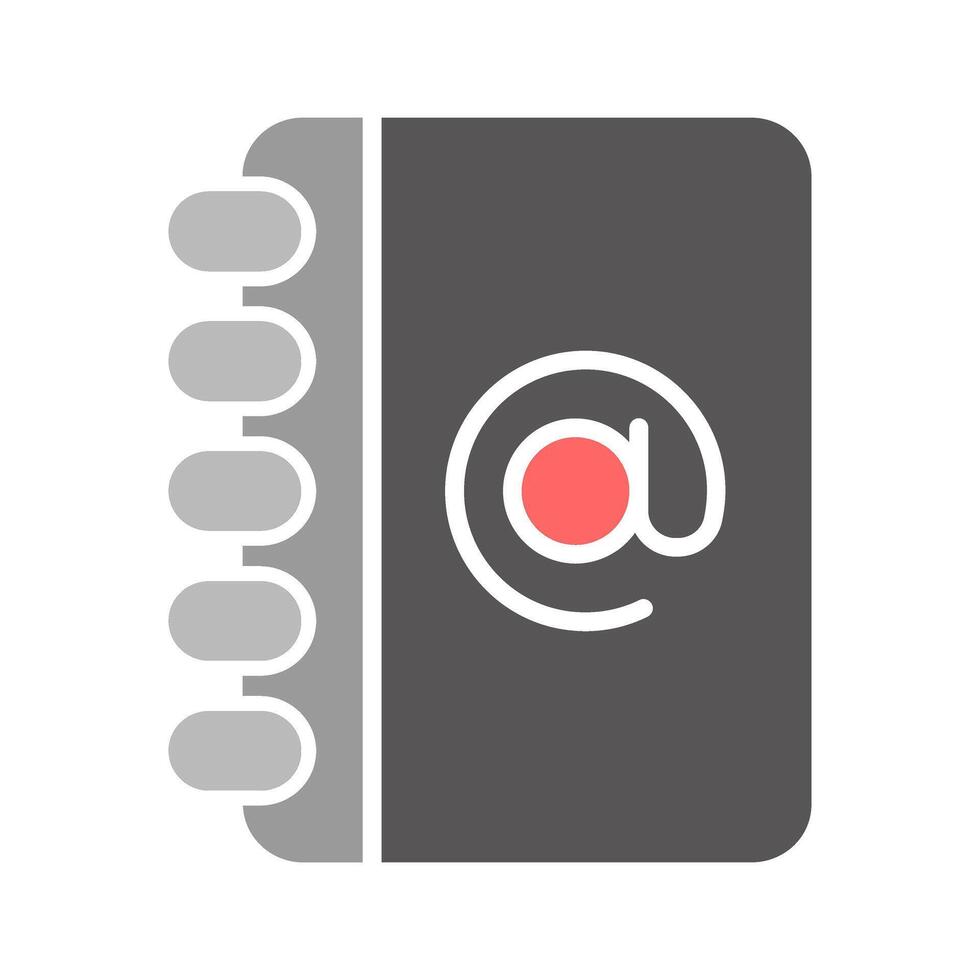 Address Book Icon Design vector