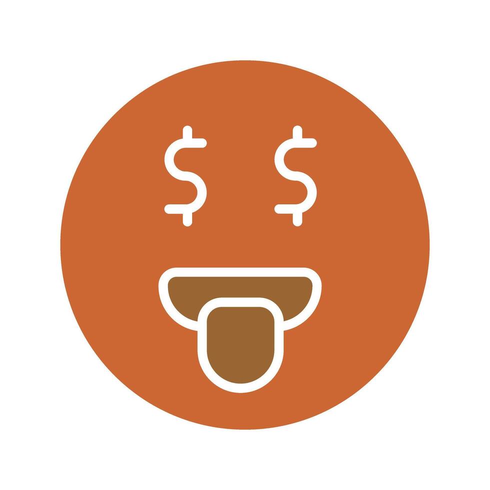 Money-Mouth Face Icon Design vector