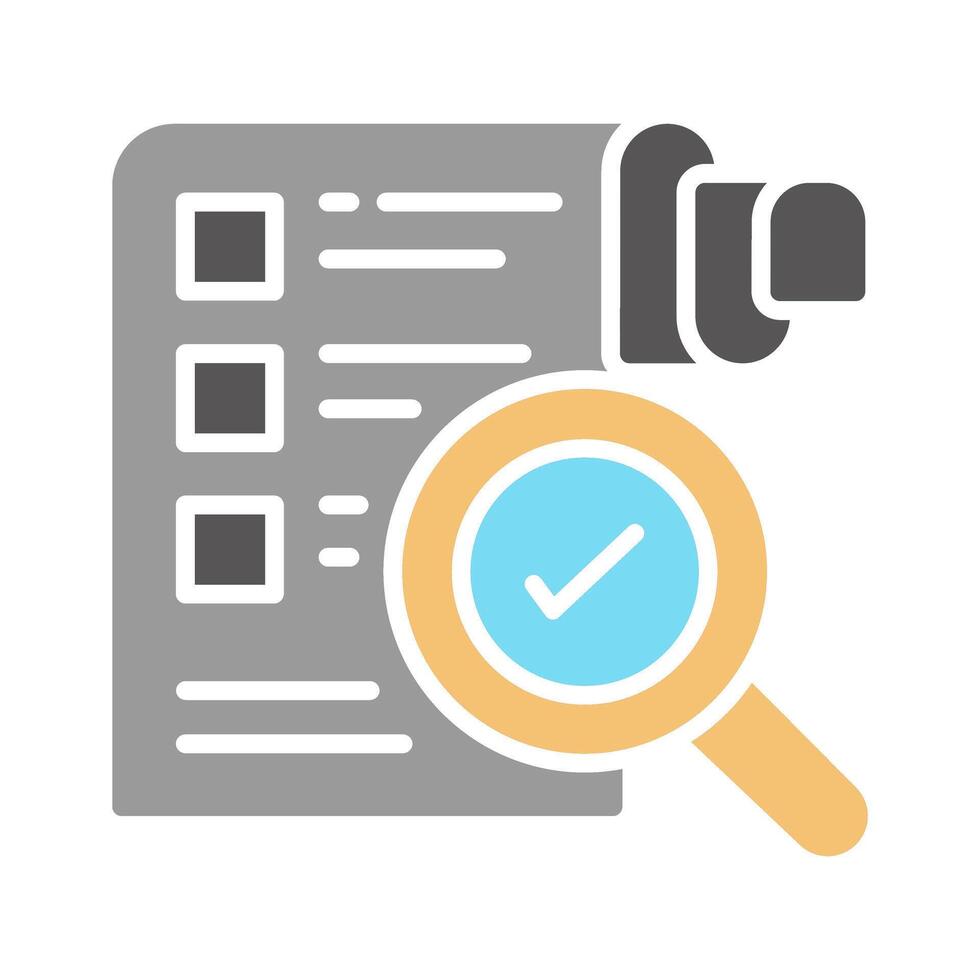 Profile Evaluation Icon Design vector