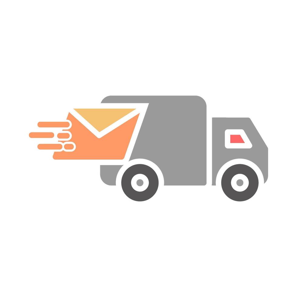 Mail Truck Icon Design vector