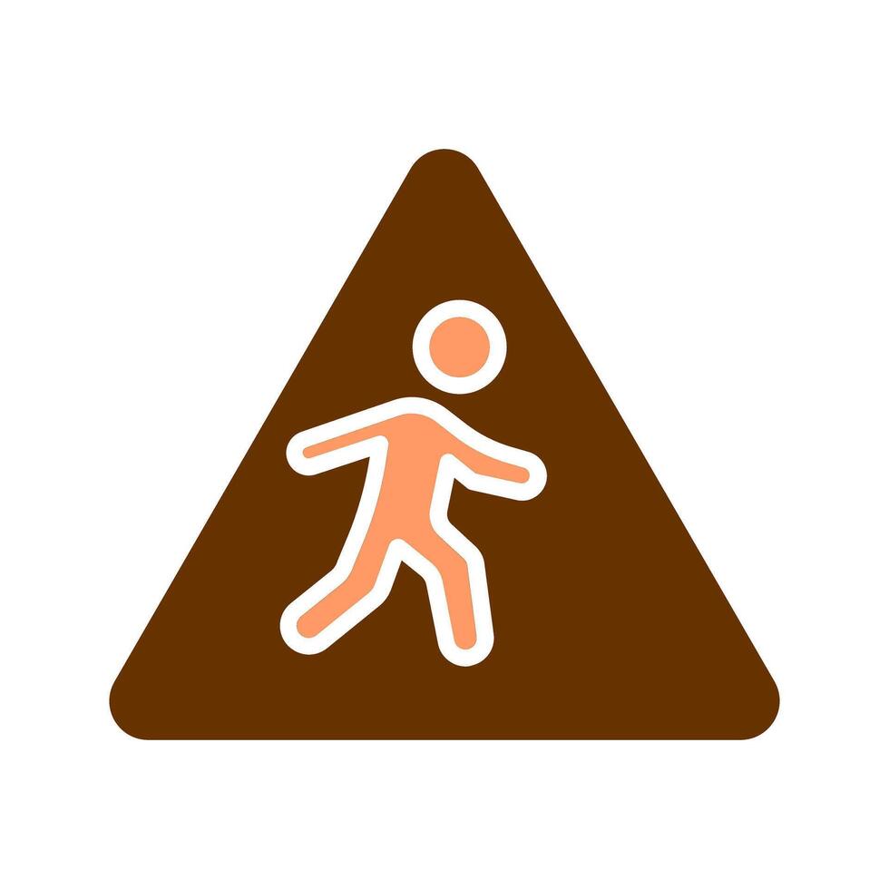 Children Crossing Icon Design vector