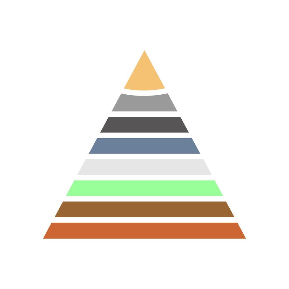 Pyramid Graph Icon Design vector